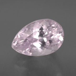 Kunzita rosa natural de 3,21 ct, en forma de pera, VVS-VS