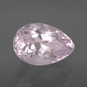 Kunzita rosa natural de 3,21 ct, en forma de pera, VVS-VS