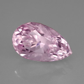 Kunzita rosa natural de 6,53 ct, en forma de pera, VVS-VS