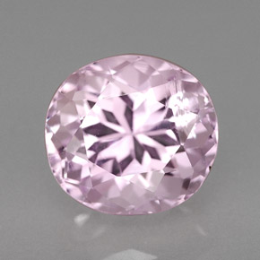 Kunzita rosa natural de 4,52 ct, corte óvalo, VS