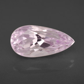 Kunzita rosa natural de 3,95 ct, en forma de pera, VVS