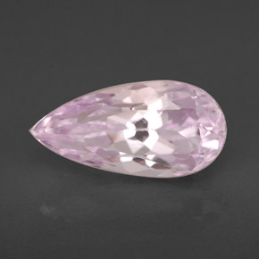 Kunzita rosa natural de 3,95 ct, en forma de pera, VVS