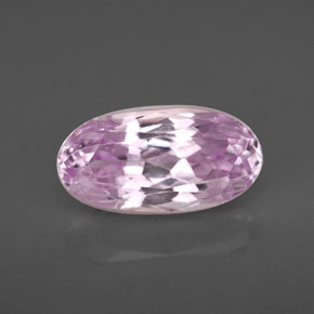 Kunzita rosa natural de 4,09 ct, corte óvalo, VS
