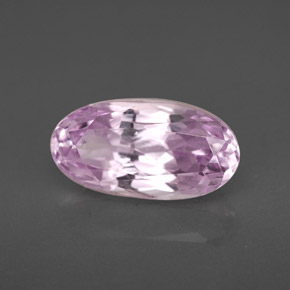 Kunzita rosa natural de 4,09 ct, corte óvalo, VS