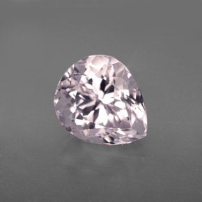 Kunzita rosa natural de 4,80 ct, en forma de pera, VVS-VS