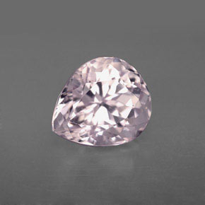 Kunzita rosa natural de 4,80 ct, en forma de pera, VVS-VS