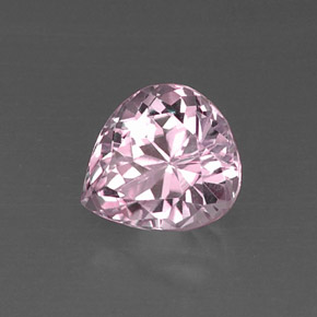Kunzita rosa natural de 5,94 ct, en forma de pera, VVS-VS