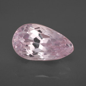 Kunzita rosa natural de 4,42 ct, en forma de pera, VVS-VS