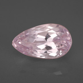 Kunzita rosa natural de 4,42 ct, en forma de pera, VVS-VS