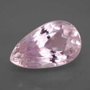 Kunzita rosa natural de 8,41 ct, en forma de pera, VVS-VS