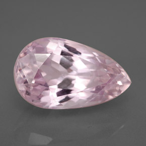 Kunzita rosa natural de 8,41 ct, en forma de pera, VVS-VS
