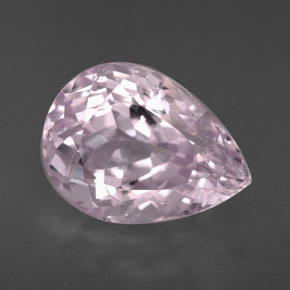 Kunzita Rosa natural de 6.94 ct, En forma de pera, VVS-VS
