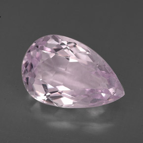 Kunzita Rosa natural de 3.95 ct, En forma de pera, VS