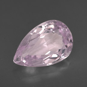 Kunzita Rosa natural de 3.95 ct, En forma de pera, VS