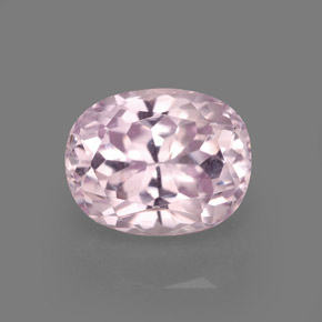 Kunzita rosa natural de 5,63 ct, corte óvalo, VVS-VS