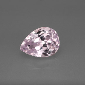 Kunzita rosa natural de 3,55 ct, en forma de pera, VVS-VS