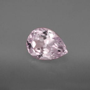 Kunzita rosa natural de 3,55 ct, en forma de pera, VVS-VS