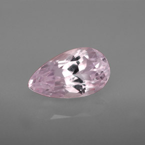 Kunzita rosa natural de 3,75 ct, en forma de pera, VVS-VS