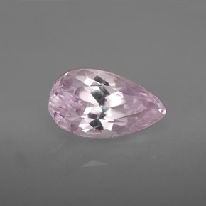 Kunzita rosa natural de 3,75 ct, en forma de pera, VVS-VS