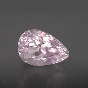 Kunzita rosa natural de 4,28 ct, en forma de pera, VVS-VS