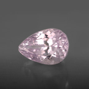Kunzita rosa natural de 4,28 ct, en forma de pera, VVS-VS