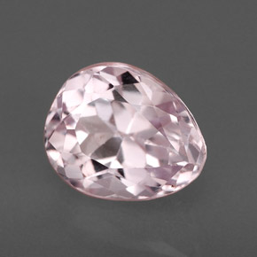 Kunzita rosa natural de 2,00 ct, en forma de pera, VVS-VS