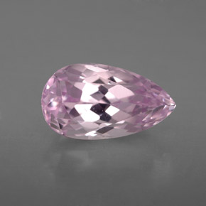 Kunzita rosa natural de 3,91 ct, en forma de pera, VVS-VS