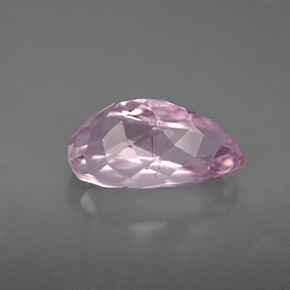 Kunzita rosa natural de 3,91 ct, en forma de pera, VVS-VS