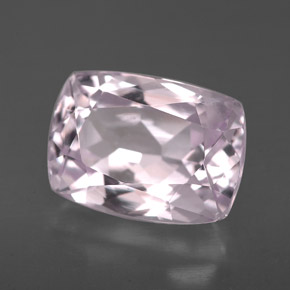 Kunzita rosa natural de 4,23 ct, corte cojín, VS