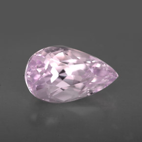 Kunzita rosa natural de 4,90 ct, en forma de pera, VS