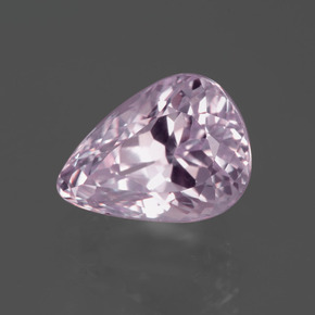 Kunzita rosa natural de 6,61 ct, en forma de pera, VVS-VS