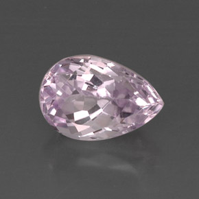Kunzita rosa natural de 6,44 ct, en forma de pera, VVS-VS