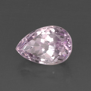 Kunzita rosa natural de 6,44 ct, en forma de pera, VVS-VS