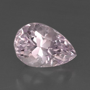 Kunzita rosa natural de 8,89 ct, en forma de pera, VS