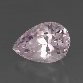 Kunzita rosa natural de 8,89 ct, en forma de pera, VS
