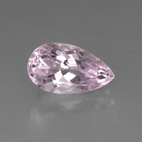 Kunzita rosa natural de 9,59 ct, en forma de pera, VVS