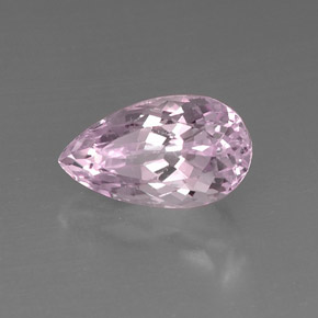 Kunzita rosa natural de 9,59 ct, en forma de pera, VVS