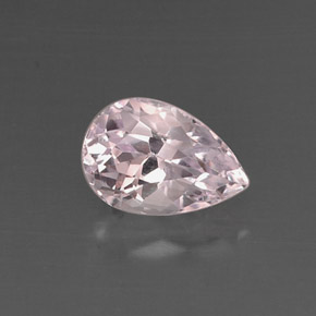 Kunzita rosa natural de 4,11 ct, en forma de pera, VVS-VS