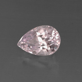 Kunzita rosa natural de 4,11 ct, en forma de pera, VVS-VS