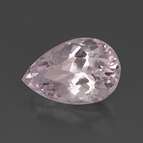 Kunzita rosa natural de 7,35 ct, en forma de pera, VS-SI