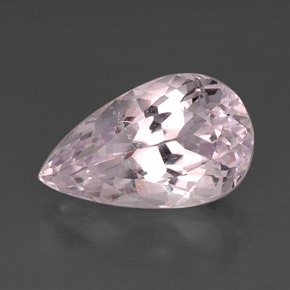 Kunzita rosa natural de 11,84 ct, en forma de pera, VVS-VS