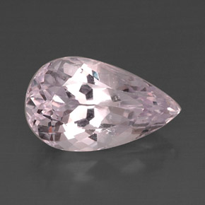 Kunzita rosa natural de 11,84 ct, en forma de pera, VVS-VS