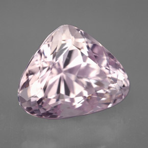 Kunzita rosa natural de 10,60 ct, en forma de pera, VVS