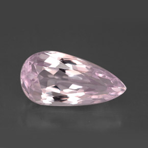 Kunzita Rosa natural de 4.68 ct, En forma de pera, VVS