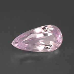 Kunzita Rosa natural de 4.68 ct, En forma de pera, VVS