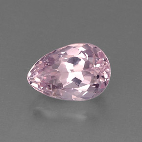Kunzita rosa natural de 5,88 ct, en forma de pera, VS