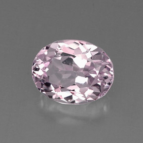 Kunzita rosa natural de 6,73 ct, corte óvalo, VVS-VS