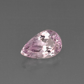 Kunzita rosa natural de 5,74 ct, en forma de pera, VS