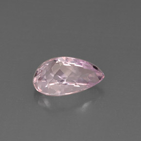 Kunzita rosa natural de 5,74 ct, en forma de pera, VS