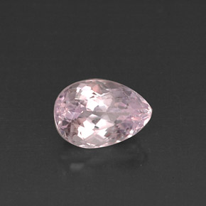 Kunzita rosa natural de 4,00 ct, en forma de pera, VS